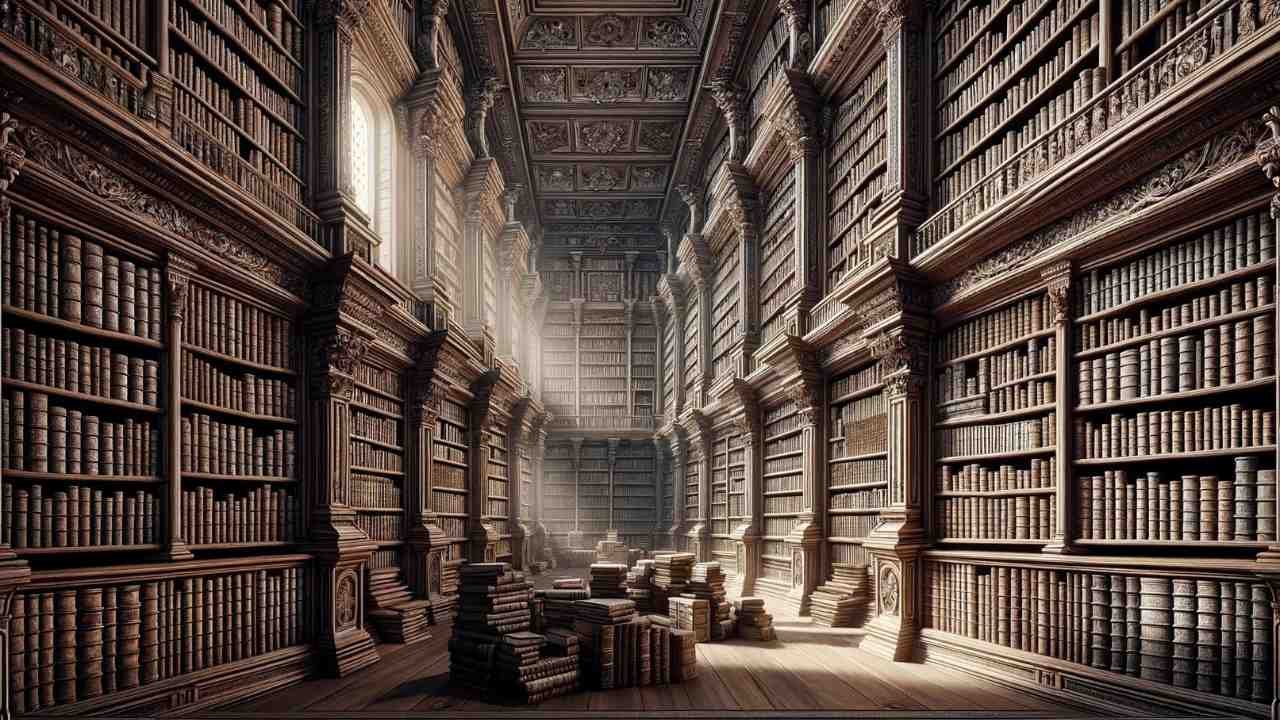 bibliothèque vieux livres théologiens historiques