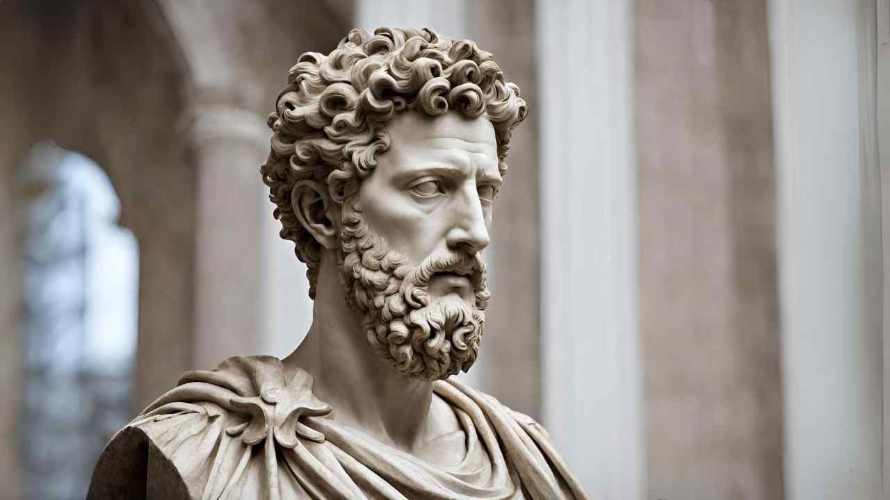 Buste de Marc Aurèle, idées principales, philosophe
