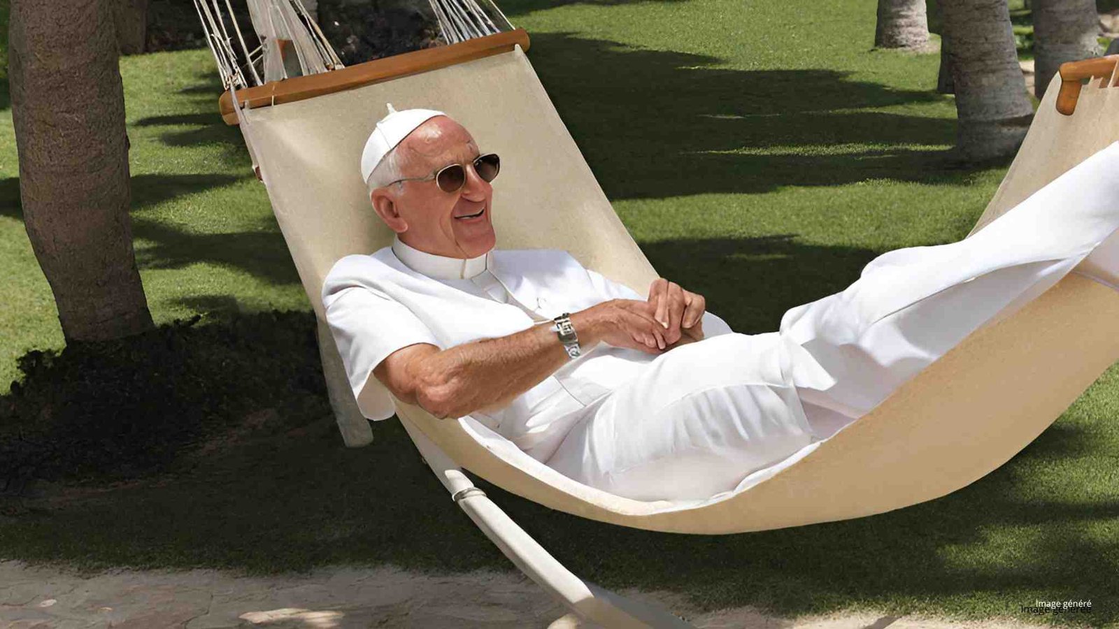 Pape dans un hamac, être prêtre est-ce travailler?