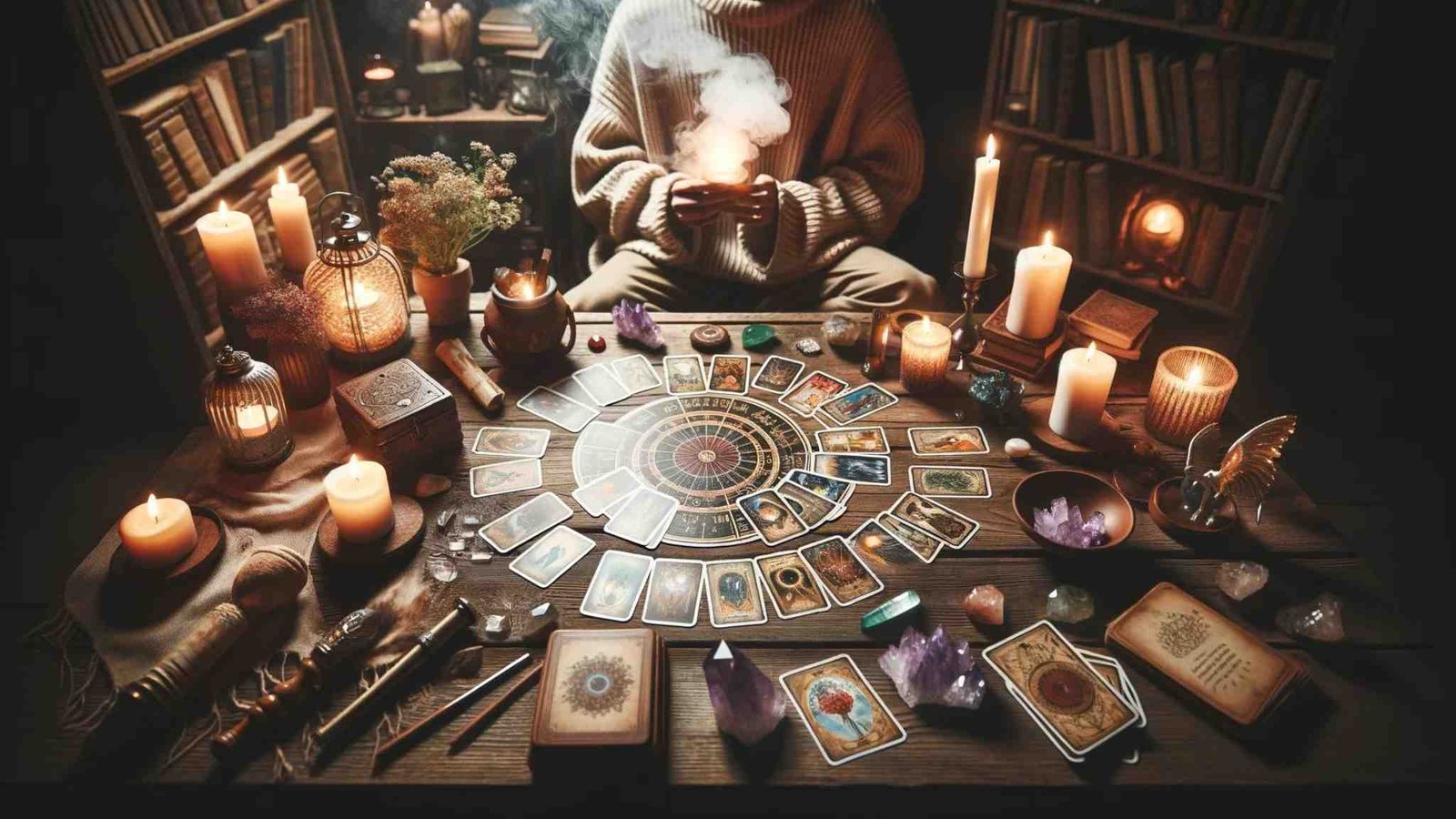 personne qui pratique le tarot, comprendre le tarot