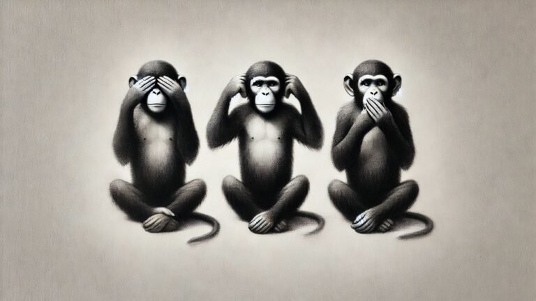Que symbolisent les trois singes de la sagesse ?