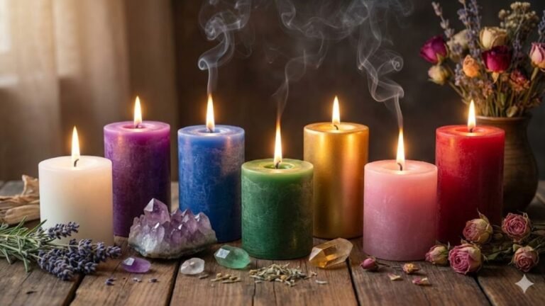 Bougies : pourquoi vous n&rsquo;utilisez jamais la bonne couleur (et comment ça bloque vos énergies).