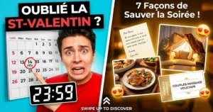 J'ai oublié la Saint-Valentin : 7 façons de rattraper le coup (sans paniquer)