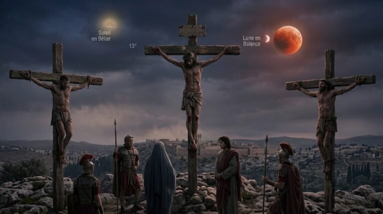 Le ciel au-dessus du Golgotha : La carte astrale du 3 avril 33, jour de la mort du Christ